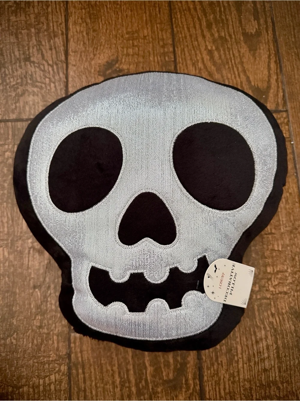 Halloween Decor Pillow Skeleton Skull Face Bling Decorative Throw Pillow